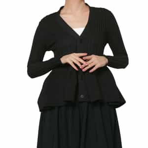 CFCL＜シーエフシーエル＞ フレアヘム グリッターニットカーディガン “POTTERY“