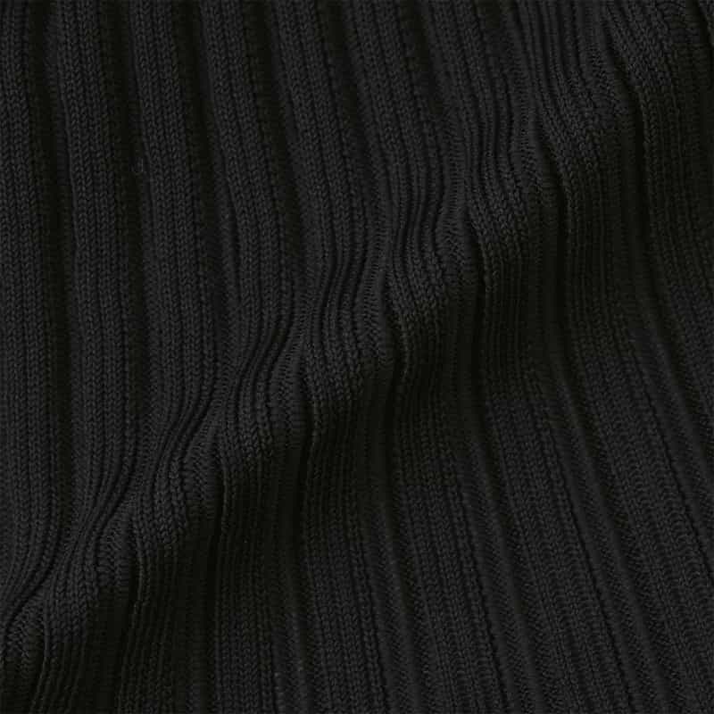 CFCL CFCL＜シーエフシーエル＞ フレアヘム グリッターニットカーディガン “POTTERY“ BLACK