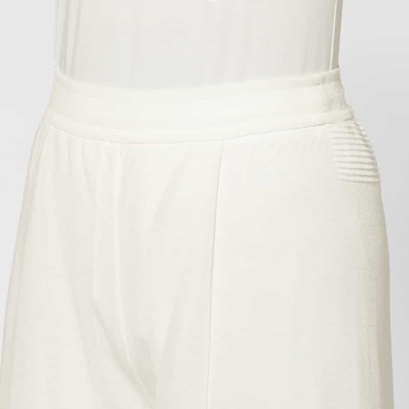 CFCL CFCL＜シーエフシーエル＞ ドローストリングニットセミワイドパンツ WHITE