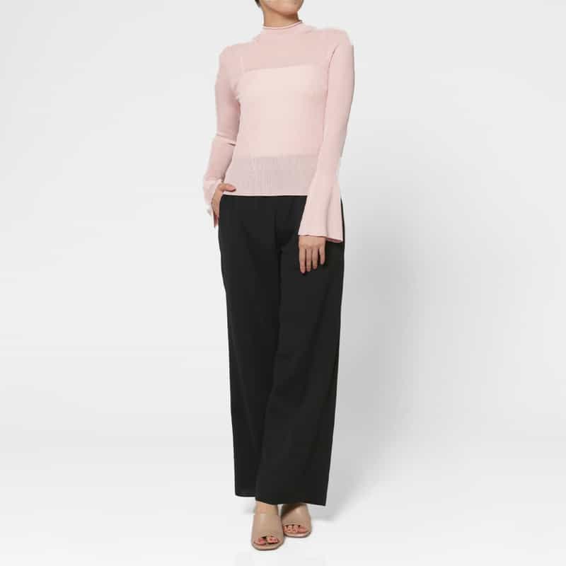 CFCL CFCL＜シーエフシーエル＞ ドローストリング セミワイドパンツ BLACK