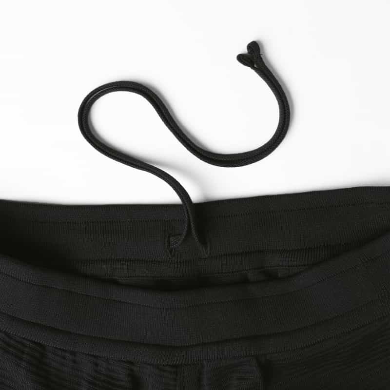 CFCL CFCL＜シーエフシーエル＞ ドローストリング セミワイドパンツ BLACK