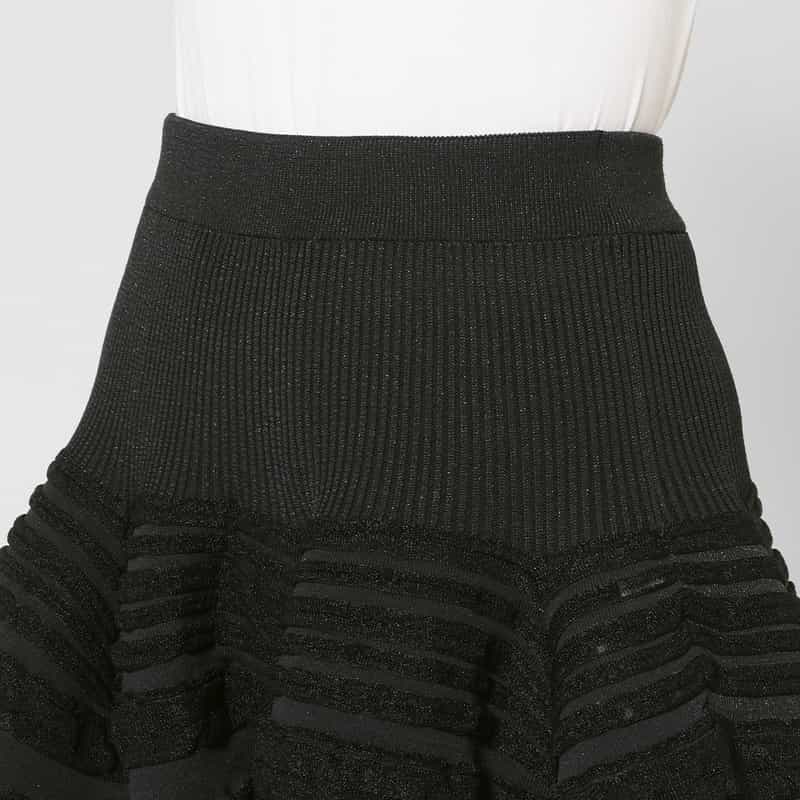 CFCL CFCL ＜シーエフシーエル＞ グリッター フレアスカート “POTTERY“ BLACK