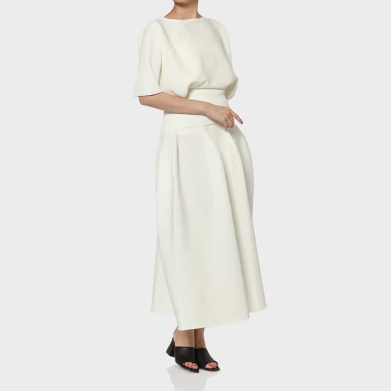 CFCL CFCL＜シーエフシーエル＞ バーニーズ　ニューヨーク限定 ロングスカート “POTTERY“ WHITE