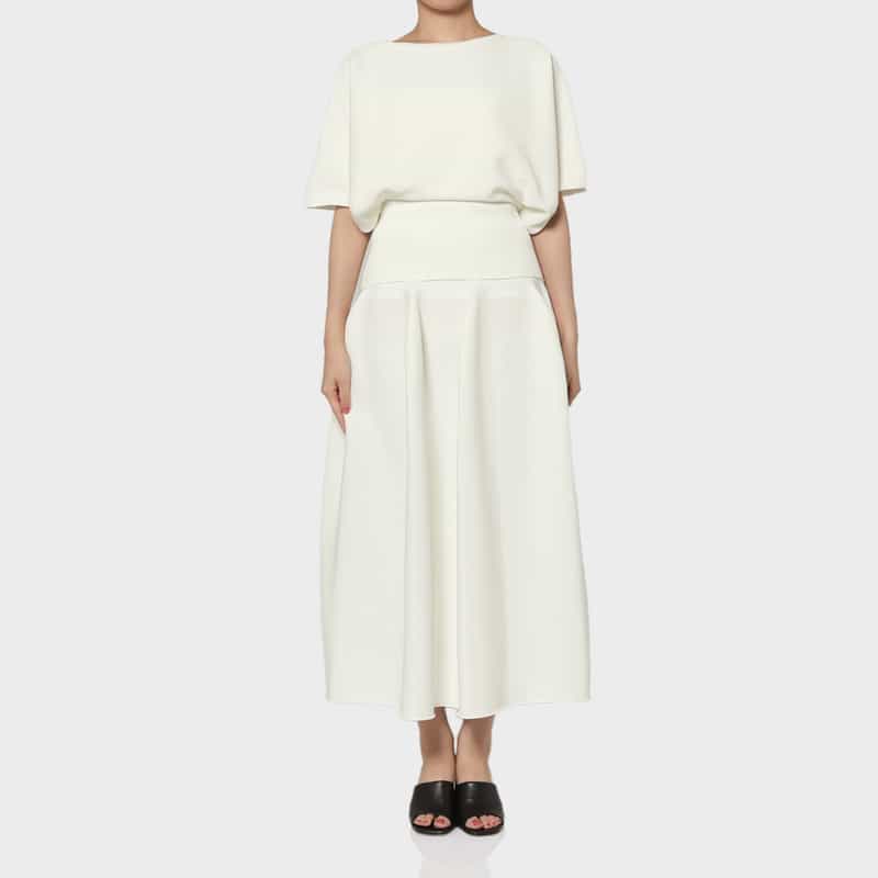 CFCL CFCL＜シーエフシーエル＞ バーニーズ　ニューヨーク限定 ロングスカート “POTTERY“ WHITE