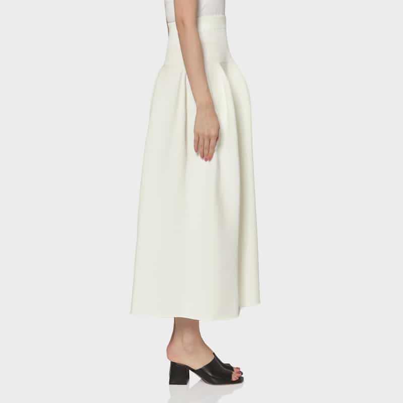 CFCL CFCL＜シーエフシーエル＞ バーニーズ　ニューヨーク限定 ロングスカート “POTTERY“ WHITE