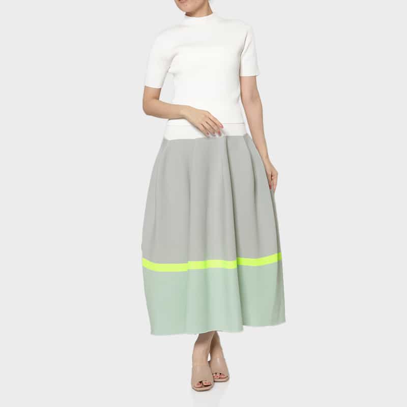 CFCL CFCL＜シーエフシーエル＞ マルチカラーロングスカート “POTTERY“ MULTICOLOR