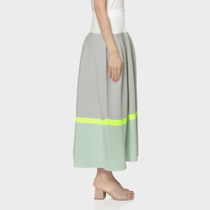 CFCL CFCL＜シーエフシーエル＞ マルチカラーロングスカート “POTTERY“ MULTICOLOR