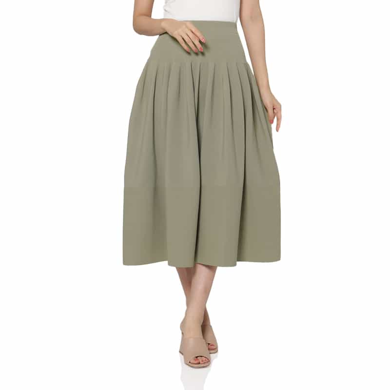 CFCL CFCL＜シーエフシーエル＞ 切替フレアスカート “RIVULET“ BEIGE