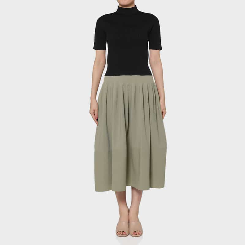 CFCL CFCL＜シーエフシーエル＞ 切替フレアスカート “RIVULET“ BEIGE