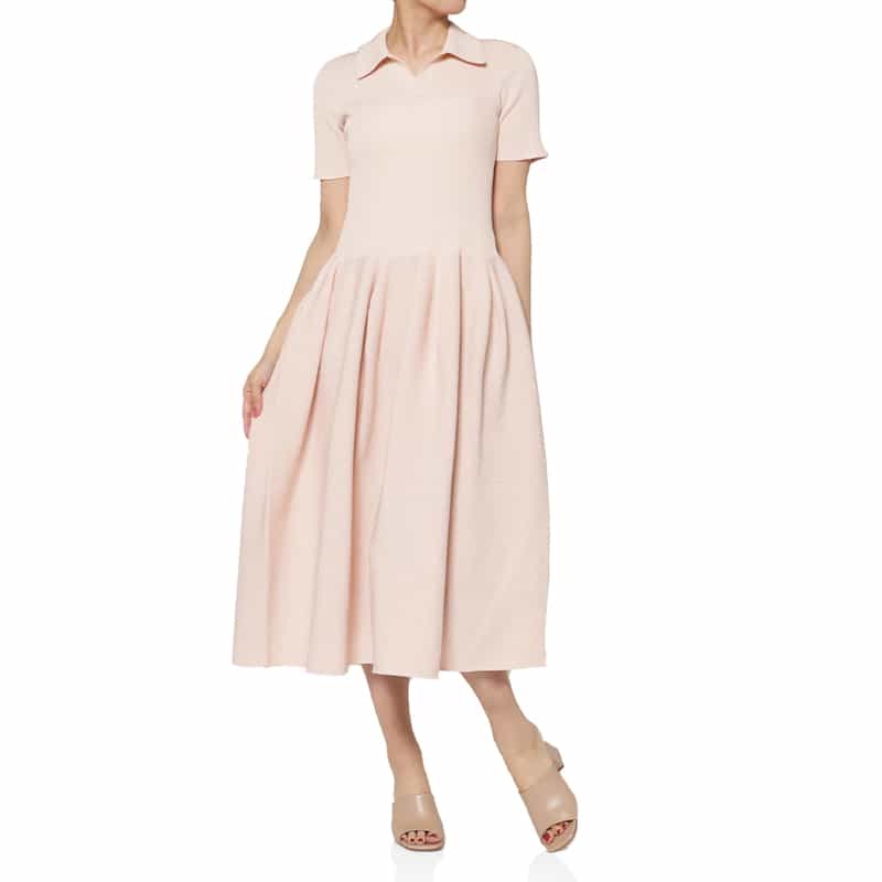 CFCL＜シーエフシーエル＞ グリッターニットポロドレス “POTTERY“