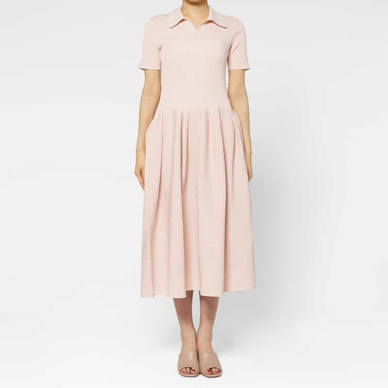 CFCL CFCL＜シーエフシーエル＞ グリッターニットポロドレス “POTTERY“ PINK