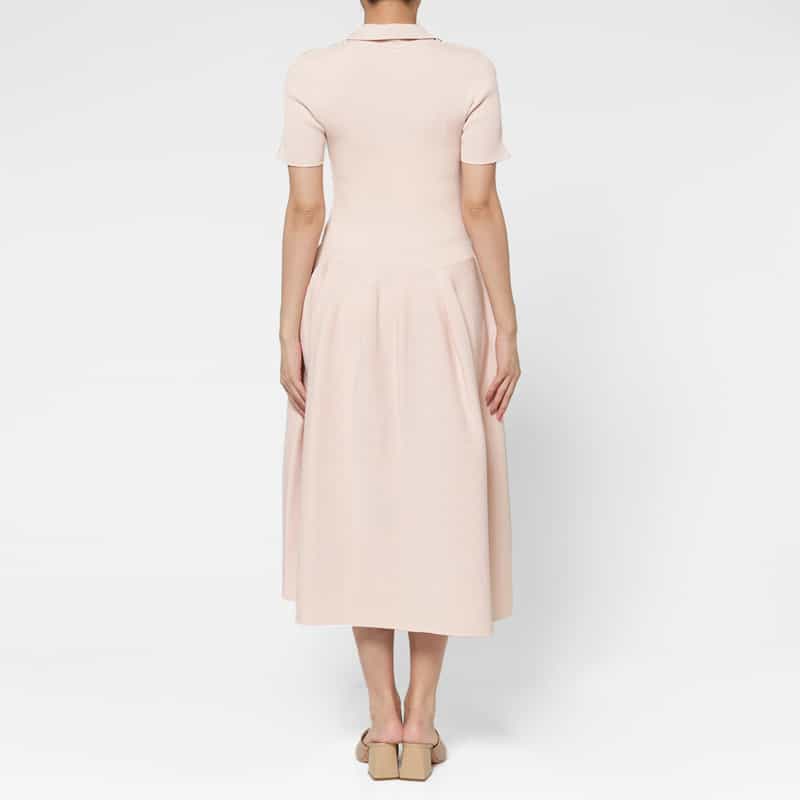 CFCL CFCL＜シーエフシーエル＞ グリッターニットポロドレス “POTTERY“ PINK