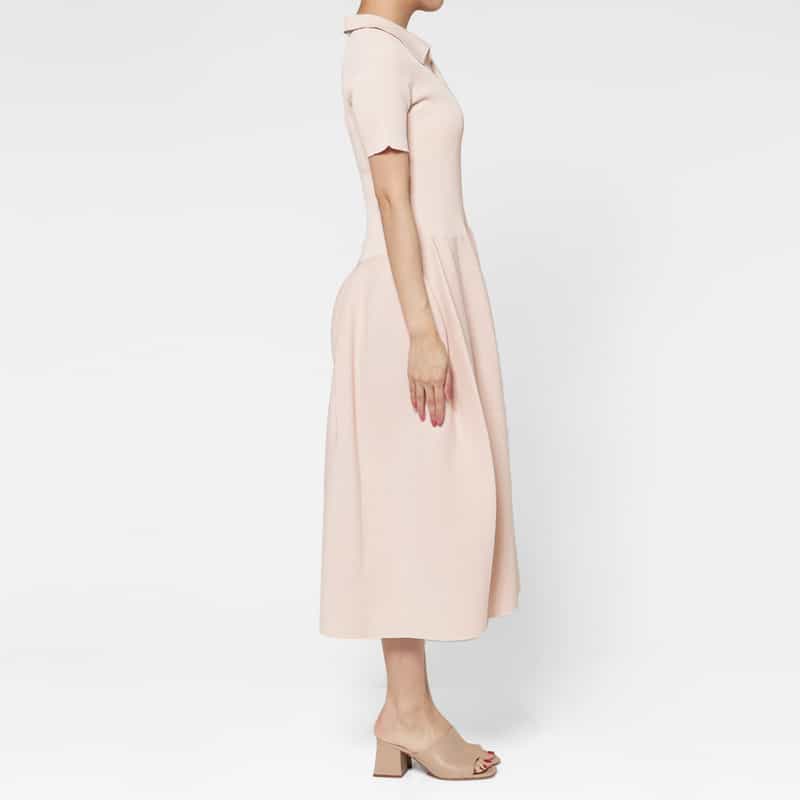 CFCL CFCL＜シーエフシーエル＞ グリッターニットポロドレス “POTTERY“ PINK