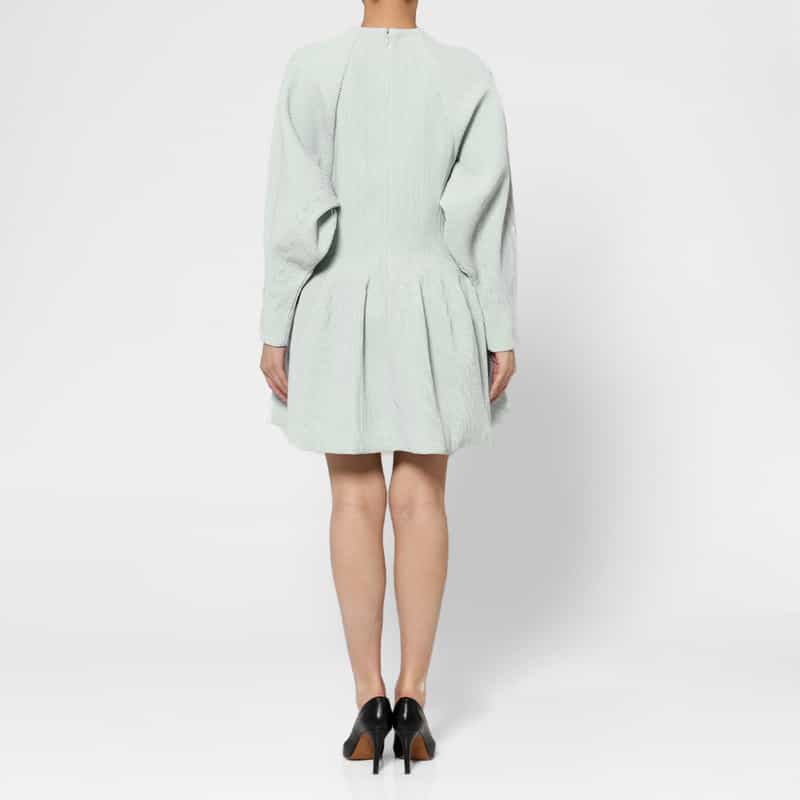 CFCL CFCL＜シーエフシーエル＞ パフスリーブ ラメニットミニドレス LIGHT BLUE