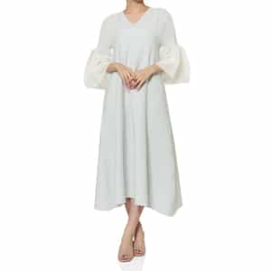 CFCL＜シーエフシーエル＞ シアースリーブ フレアニットドレス “POTTERY“