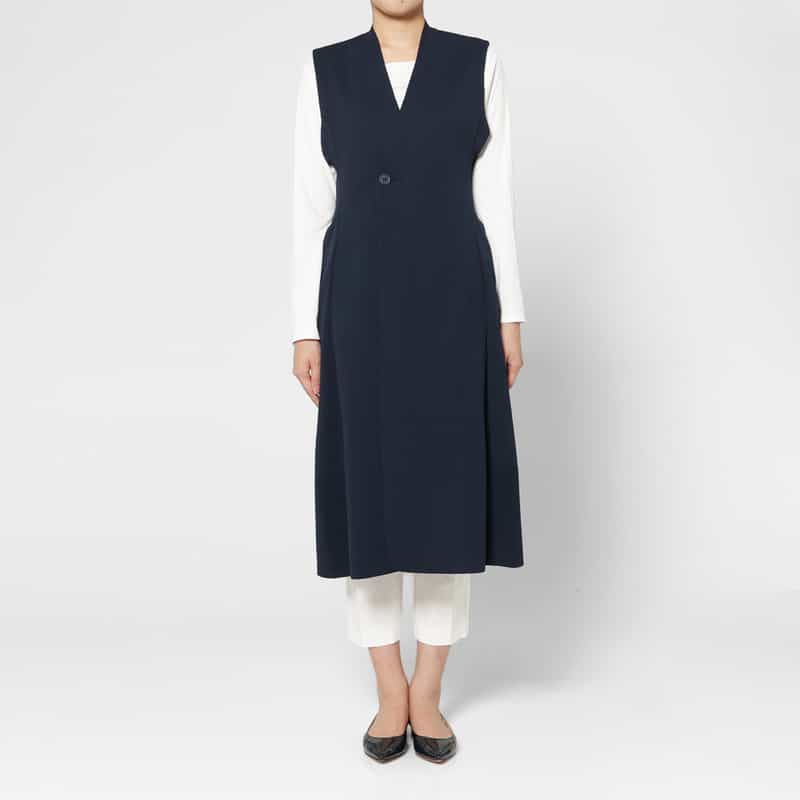 CFCL CFCL＜シーエフシーエル＞ カラーレスロングベスト NAVY