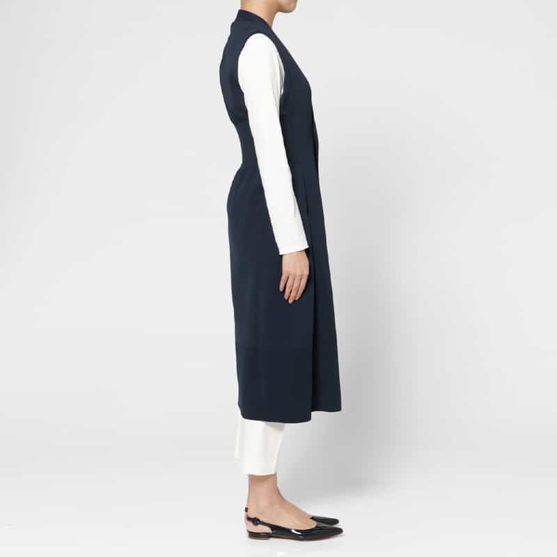 CFCL CFCL＜シーエフシーエル＞ カラーレスロングベスト NAVY