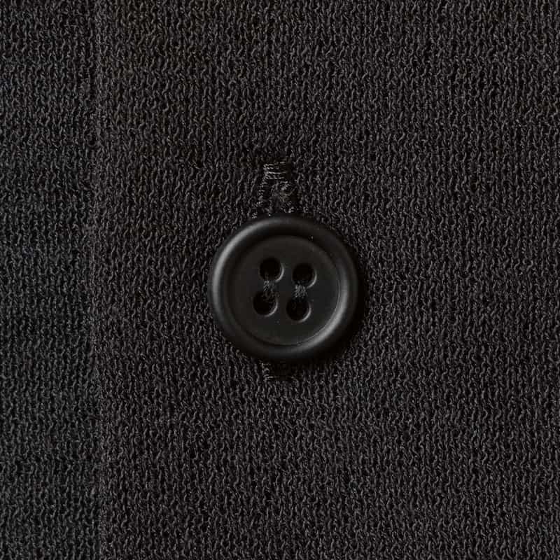 CFCL CFCL＜シーエフシーエル＞ シアーニットポロシャツ BLACK