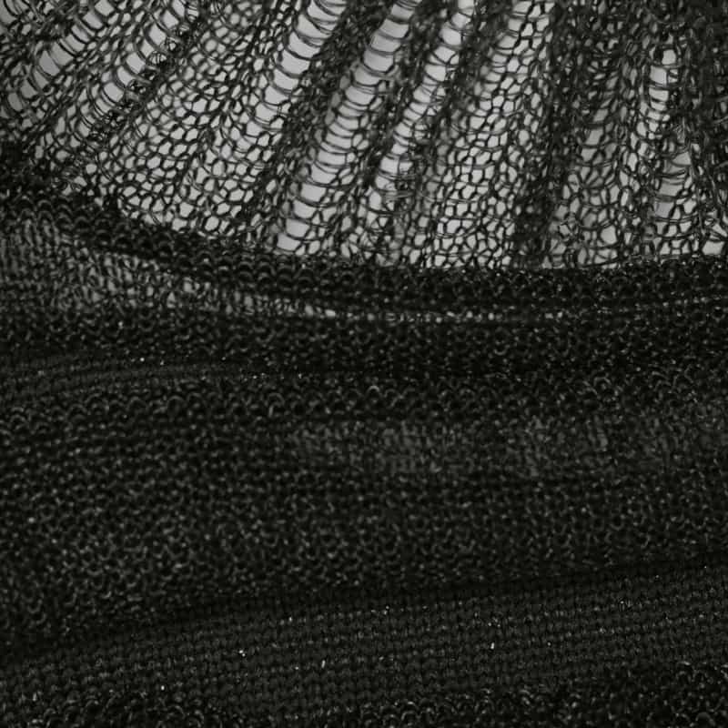 CFCL CFCL ＜シーエフシーエル＞ グリッター フリルコンビネーションシアープルオーバー “POTTERY“ BLACK