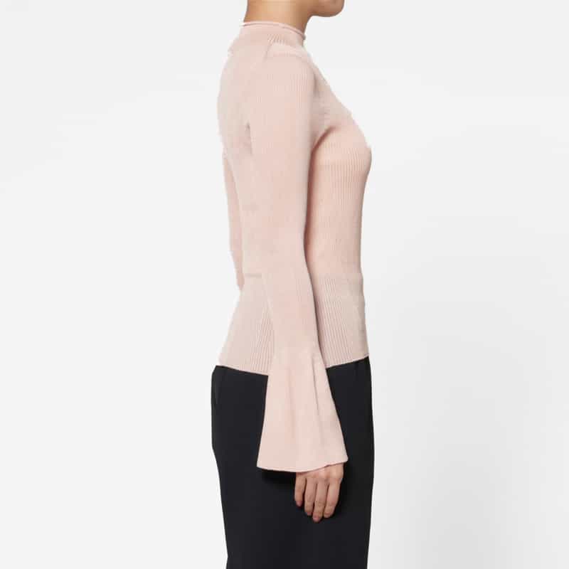 CFCL CFCL＜シーエフシーエル＞ ベルスリーブニットプルオーバー PINK