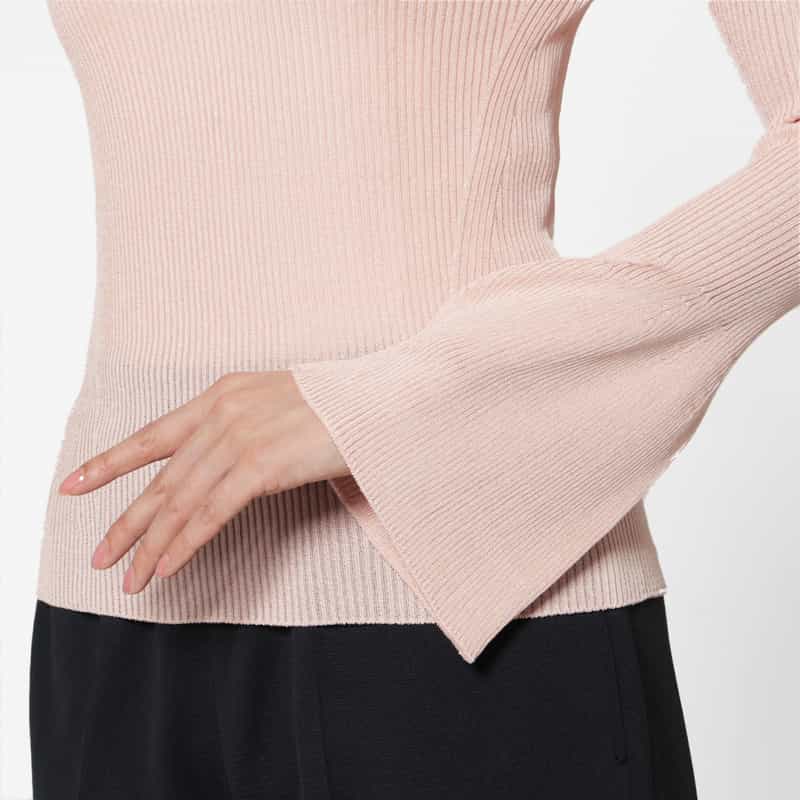 CFCL CFCL＜シーエフシーエル＞ ベルスリーブニットプルオーバー PINK