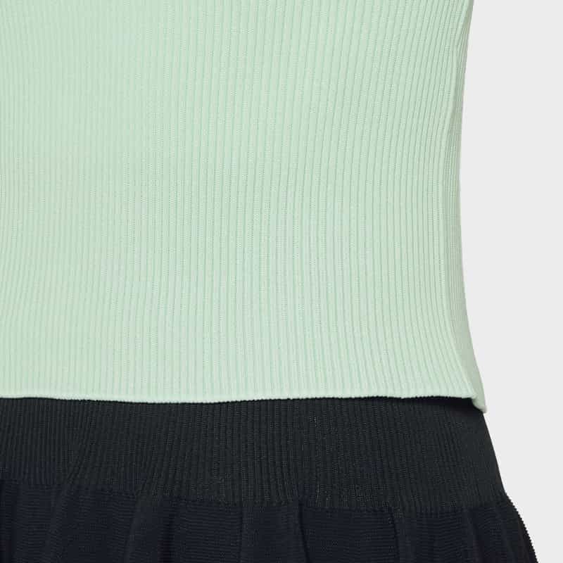 CFCL CFCL＜シーエフシーエル＞ ショートスリーブニットプルオーバー “PORTRAIT“ LT BLUE