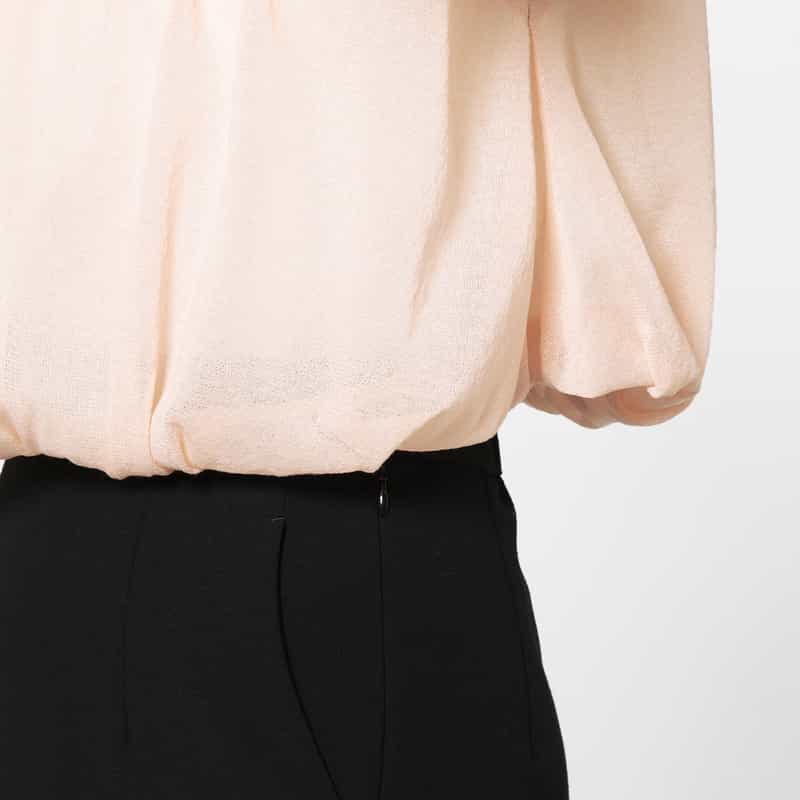 CFCL CFCL＜シーエフシーエル＞ クロップド スリーブレスシアーニットプルオーバー PINK