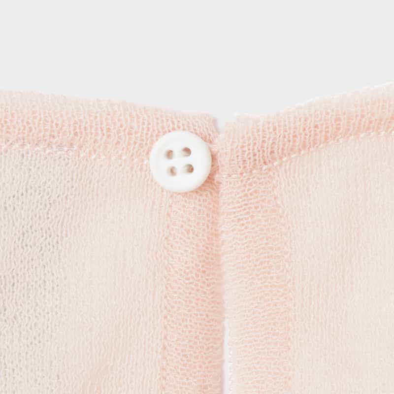 CFCL CFCL＜シーエフシーエル＞ クロップド スリーブレスシアーニットプルオーバー PINK