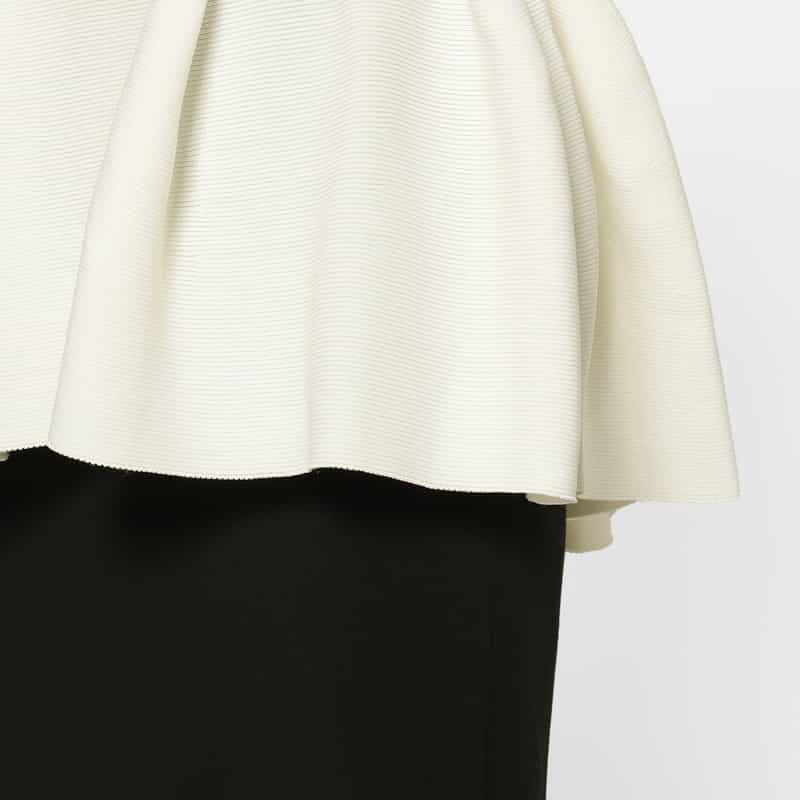 CFCL CFCL＜シーエフシーエル＞ グリッタースリーブレスニットプルオーバー “POTTERY“ WHITE