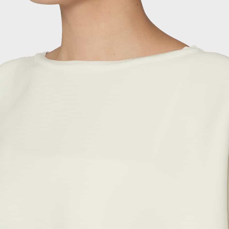 CFCL CFCL＜シーエフシーエル＞ バーニーズ　ニューヨーク限定 ショートスリーブニットプルオーバー “POTTERY“ WHITE