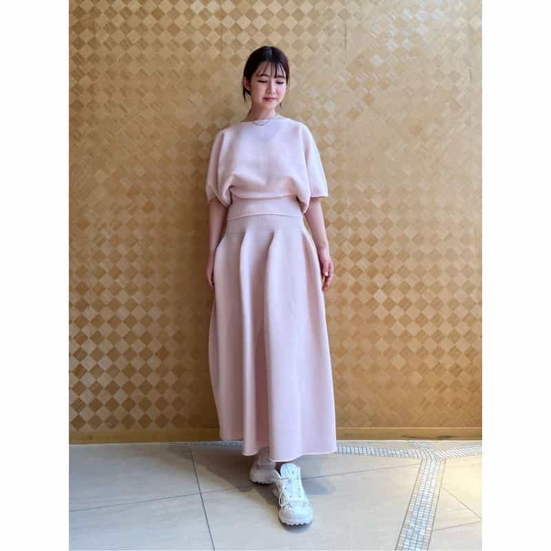CFCL CFCL＜シーエフシーエル＞ バーニーズ　ニューヨーク限定 ショートスリーブニットプルオーバー “POTTERY“ PINK