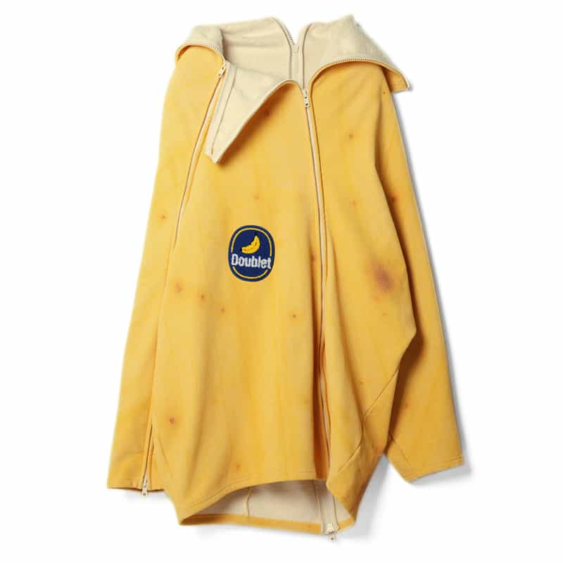DOUBLET. DOUBLET.＜ダブレット＞ デザインジップアップパーカー YELLOW