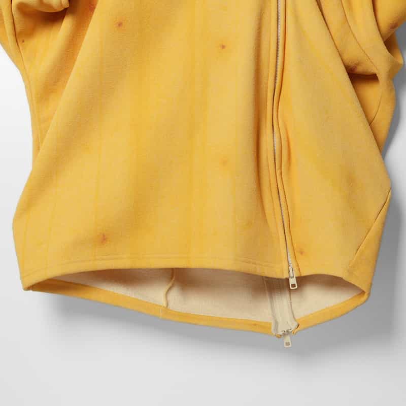 DOUBLET. DOUBLET.＜ダブレット＞ デザインジップアップパーカー YELLOW