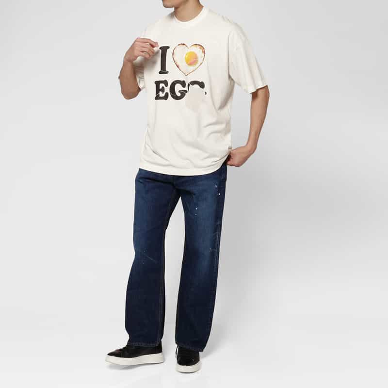 DOUBLET. DOUBLET.＜ダブレット＞ プリントTシャツ WHITE