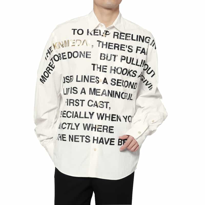 DOUBLET. DOUBLET.＜ダブレット＞ プリントシャツ WHITE