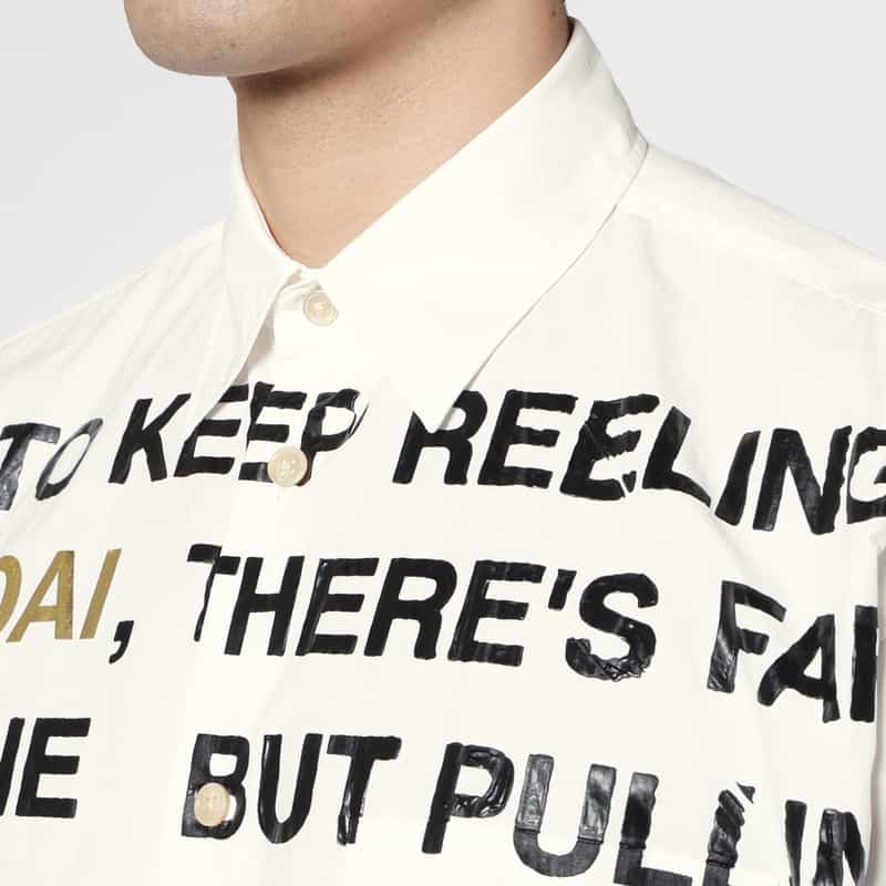 DOUBLET. DOUBLET.＜ダブレット＞ プリントシャツ WHITE