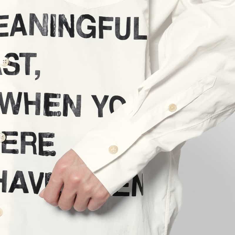 DOUBLET. DOUBLET.＜ダブレット＞ プリントシャツ WHITE