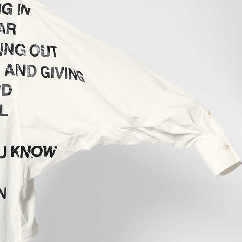 DOUBLET. DOUBLET.＜ダブレット＞ プリントシャツ WHITE