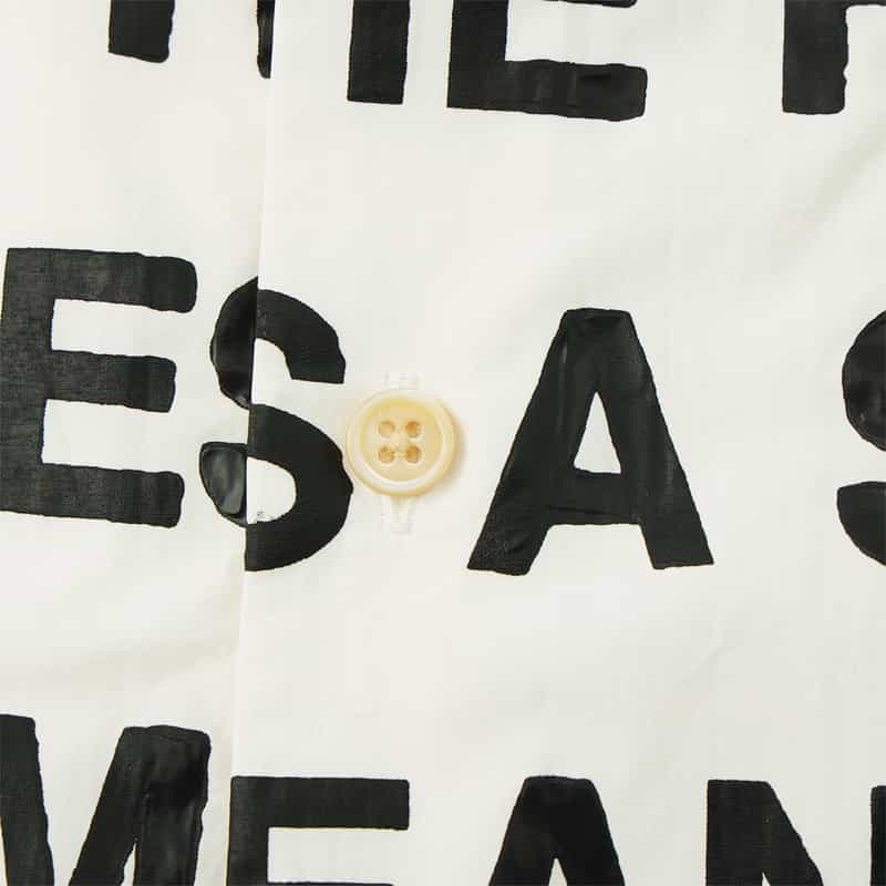 DOUBLET. DOUBLET.＜ダブレット＞ プリントシャツ WHITE