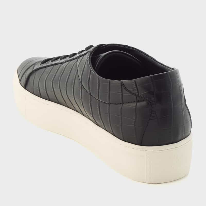 BARNEYS NEW YORK クロコ柄スニーカー BLACK