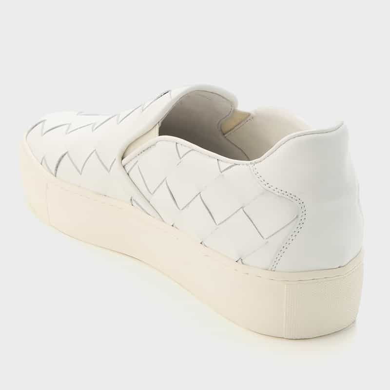 BARNEYS NEW YORK イントレチャートスニーカー WHITE