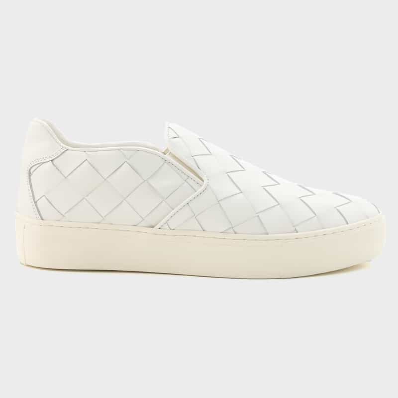 BARNEYS NEW YORK イントレチャートスニーカー WHITE