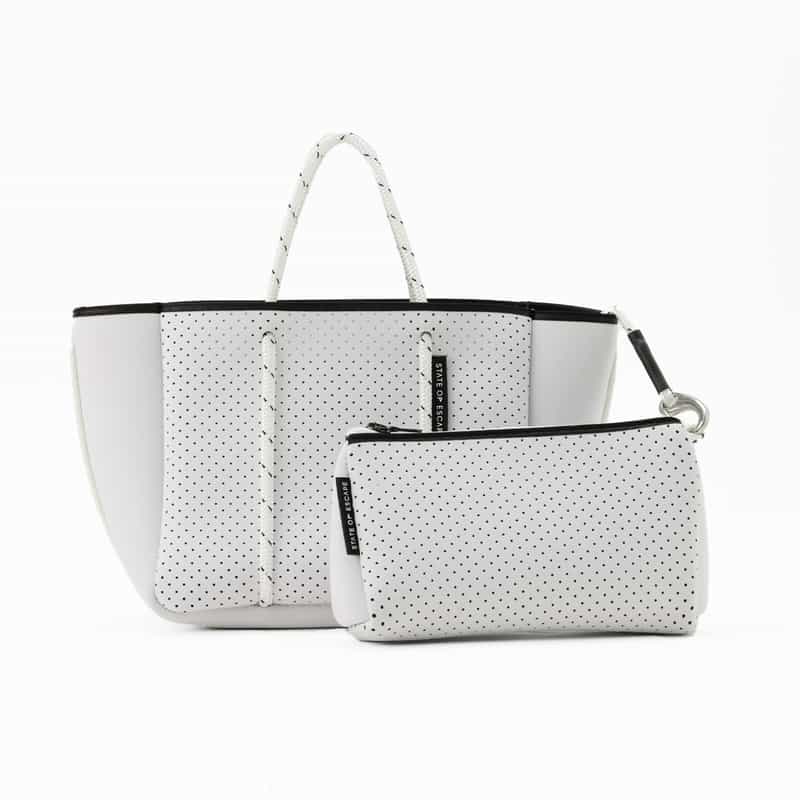 STATE OF ESCAPE STATE OF ESCAPE＜ステート オブ エスケープ＞ トートバッグ"Petite Escape"（S） WHITE