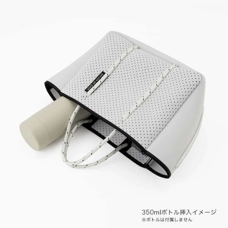 STATE OF ESCAPE STATE OF ESCAPE＜ステート オブ エスケープ＞ トートバッグ"Petite Escape"（S） WHITE