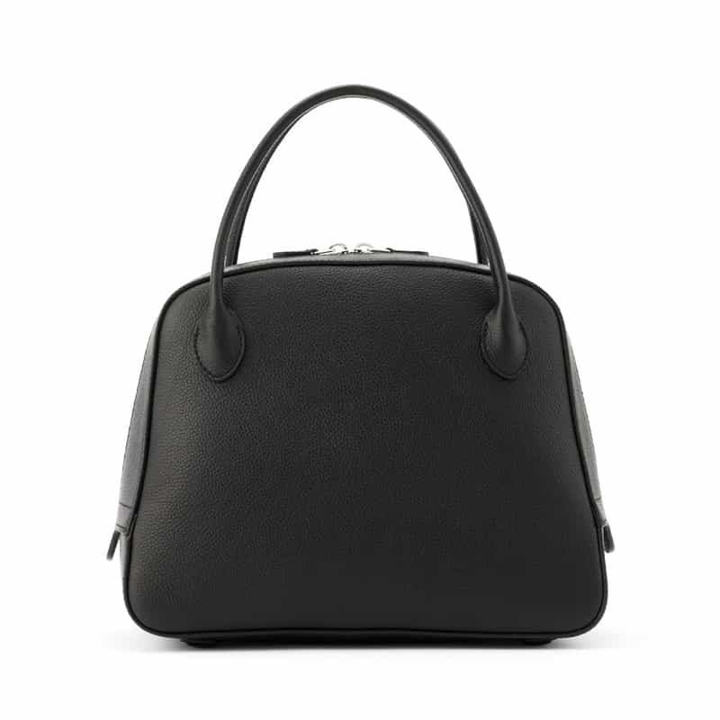 MAISON CANAU MAISON CANAU ＜メゾン カナウ＞ ラウンドボストンバッグ（M） BLACK