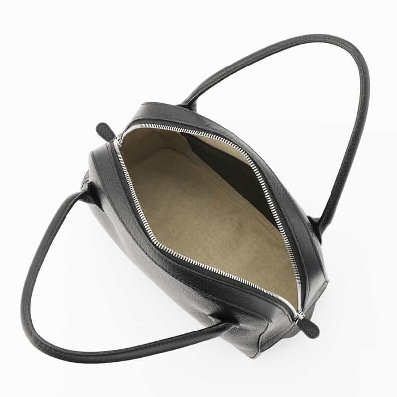 MAISON CANAU MAISON CANAU ＜メゾン カナウ＞ ラウンドボストンバッグ（M） BLACK