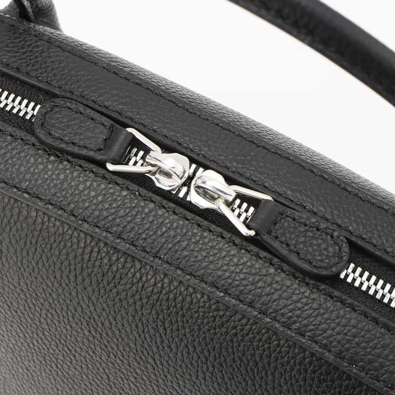 MAISON CANAU MAISON CANAU ＜メゾン カナウ＞ ラウンドボストンバッグ（M） BLACK