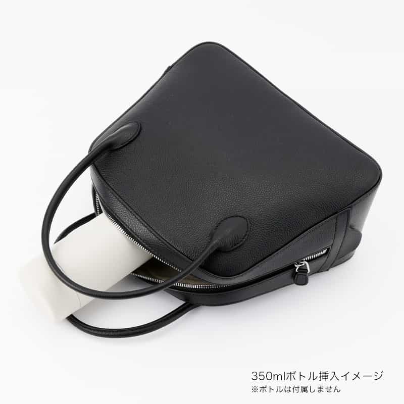 MAISON CANAU MAISON CANAU ＜メゾン カナウ＞ ラウンドボストンバッグ（M） BLACK