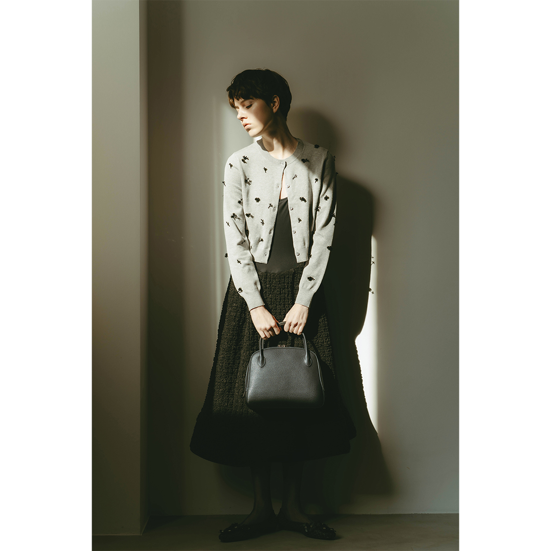 MAISON CANAU ＜メゾン カナウ＞ バーニーズ　ニューヨーク限定 ラウンドボストンバッグ（M）