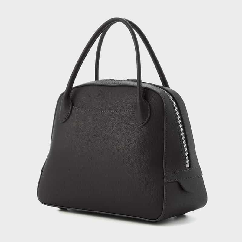 MAISON CANAU MAISON CANAU ＜メゾン カナウ＞ バーニーズニューヨーク限定 ラウンドボストンバッグ（M） DARK GRAY